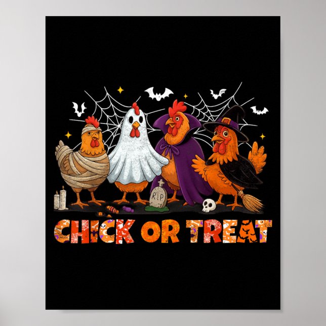 Süßes oder Saures Halloween Hexe Boo Gruseliger Ha Poster (Vorne)