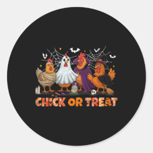 Süßes oder Saures Halloween Hexe Boo Gruseliger Ha Runder Aufkleber
