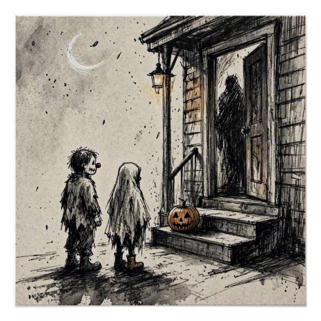 Süßes oder Saures Halloween-Horror Poster (Vorderseite)