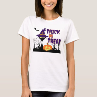 Süßes oder Saures - Halloween-Katze - Damen T-Shir T-Shirt