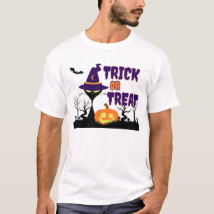 Süßes oder Saures - Halloween-Katze - Herren T-Shi T-Shirt