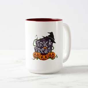 Süßes oder Saures Halloween-Kürbis-Tasse – Süße He Zweifarbige Tasse
