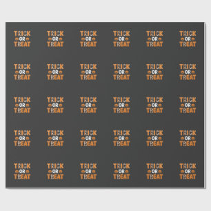 Süßes oder Saures Halloween-Kürbis-Vektordesign_1 Geschenkpapier