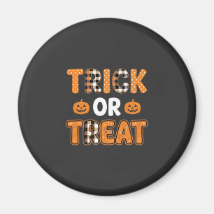 Süßes oder Saures Halloween-Kürbis-Vektordesign_1 Magnet