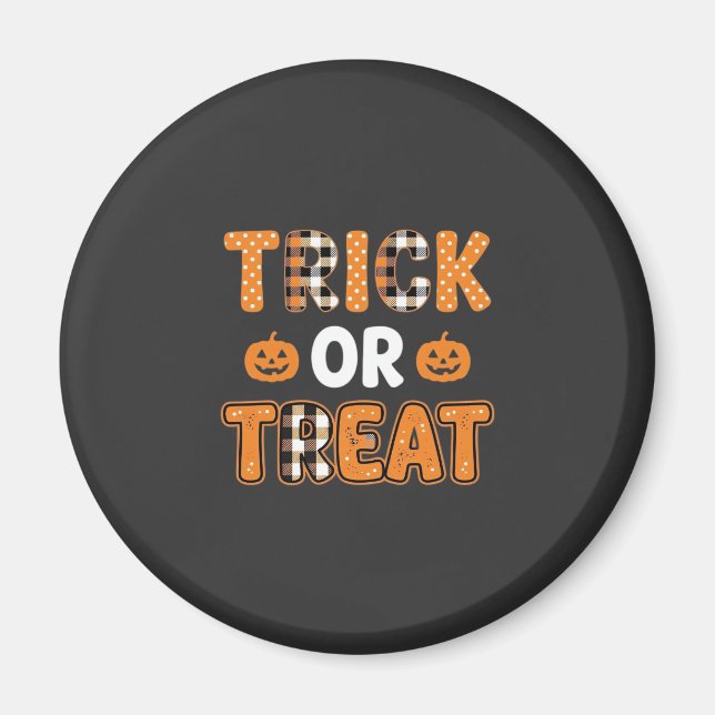 Süßes oder Saures Halloween-Kürbis-Vektordesign_1 Magnet (Vorne)