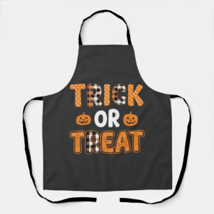 Süßes oder Saures Halloween-Kürbis-Vektordesign_1 Schürze