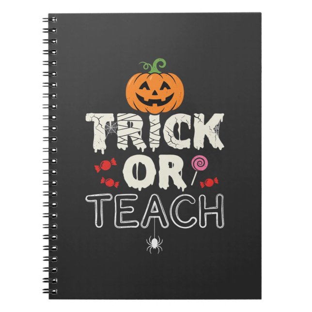 Süßes oder Saures Halloween-Lehrer-Design (2)_1 Notizblock (Vorderseite)