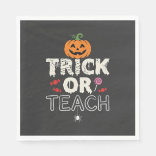 Süßes oder Saures Halloween-Lehrer-Design (2)_1 Serviette