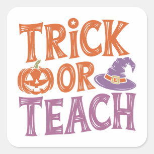 Süßes oder Saures - Halloween Lehrer Sticker Gesch