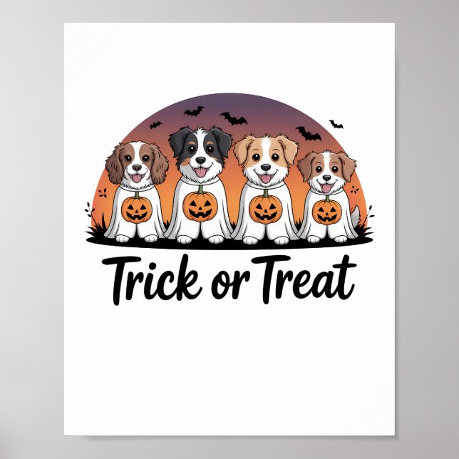 Süßes oder Saures Halloween Poster (Vorne)