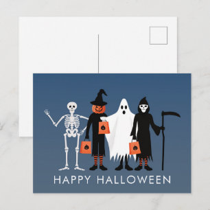 Süßes-oder-Saures Halloween Postkarte