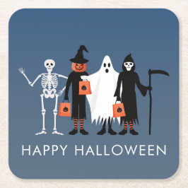 Süßes oder Saures Halloween Rechteckiger Pappuntersetzer