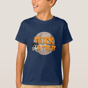 Süßes oder Saures Halloween Schwarze Katze auf Tot T-Shirt