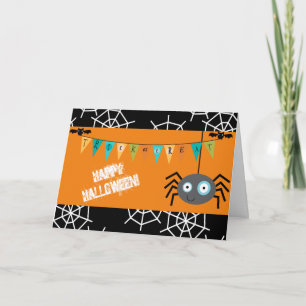 Süßes oder Saures Halloween-Spinne Karte