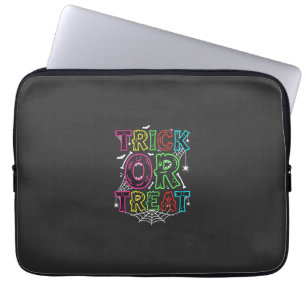 Süßes oder Saures Halloween-Spinnennetz-Design_1 Laptopschutzhülle