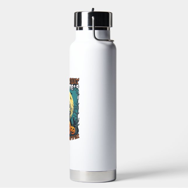 Süßes oder Saures Halloween Spukhaus Kürbisse Mond Trinkflasche (Links)