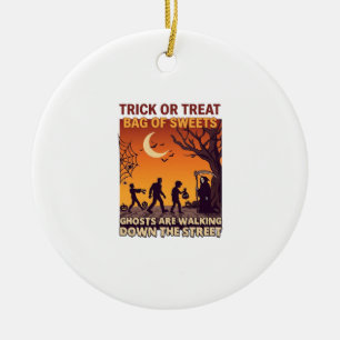 Süßes oder Saures Halloween Zombies Sensenmann Kür Keramik Ornament