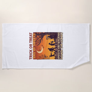 Süßes oder Saures Halloween Zombies Sensenmann Kür Strandtuch