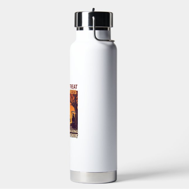 Süßes oder Saures Halloween Zombies Sensenmann Kür Trinkflasche (Links)