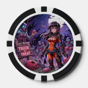 Süßes oder Saures Halloween Zombies verteilen Gehi Pokerchips