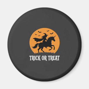 Süßes oder Saures Hexen Einhorn Halloween Design_1 Magnet