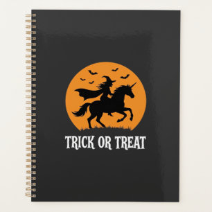 Süßes oder Saures Hexen Einhorn Halloween Design_1 Planer