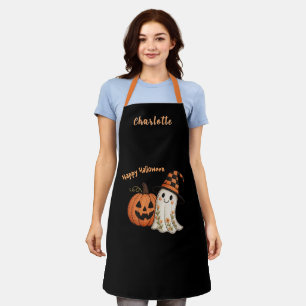 Süßes oder Saures Kürbis Geist Halloween Schürze