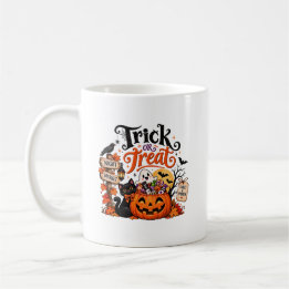 Süßes oder Saures Kürbis Halloween Tasse