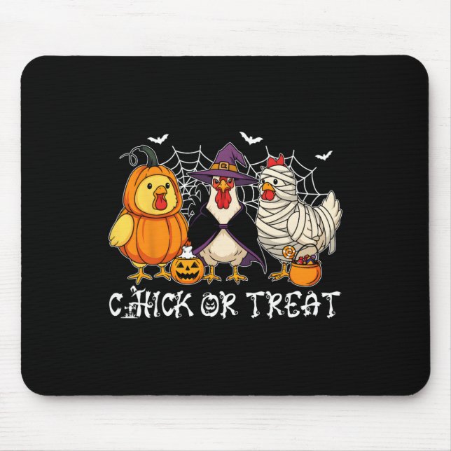 Süßes oder Saures Lustiger Halloween-Kürbis-Geist  Mousepad (Vorne)