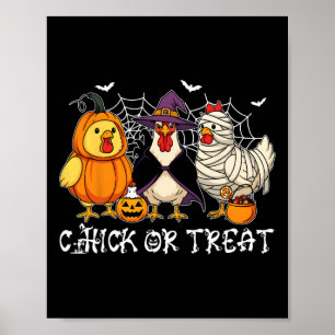 Süßes oder Saures Lustiger Halloween-Kürbis-Geist Poster