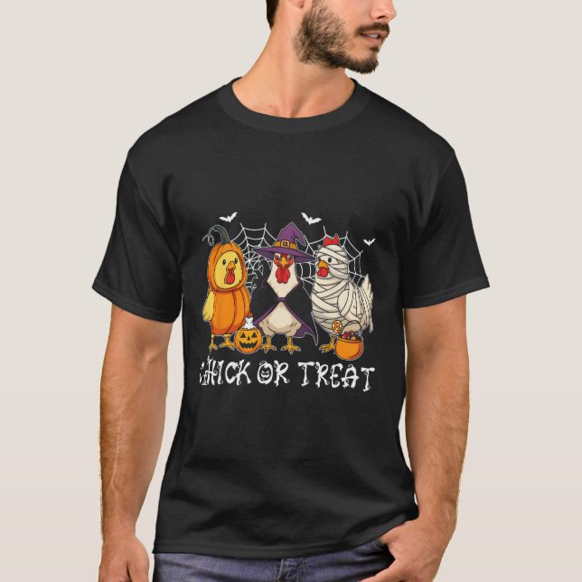 Süßes oder Saures Lustiger Halloween-Kürbis-Geist  T-Shirt (Vorderseite)