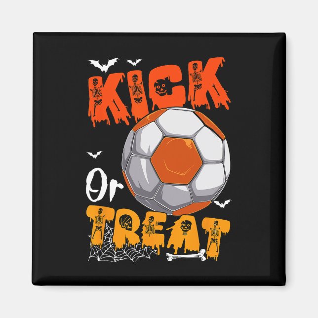 Süßes oder Saures Lustiger Witz Kick Halloween Spi Magnet (Vorne)