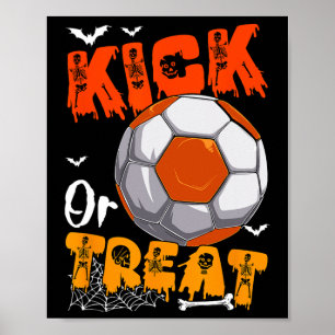 Süßes oder Saures Lustiger Witz Kick Halloween Spi Poster