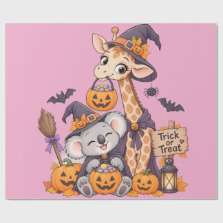 Süßes oder Saures Lustiges Halloween-Design Geschenkpapier