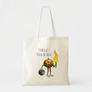 Süßes oder Saures mit Jack O'lantern Tragetasche