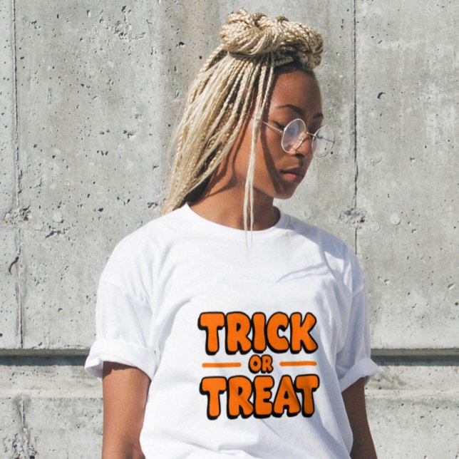 Süßes oder Saures Modernes Halloween-Shirt für Fra Tri-Blend Shirt (Von Creator hochgeladen)