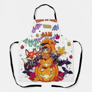 Süßes oder Saures Niedlicher Halloween Schürze