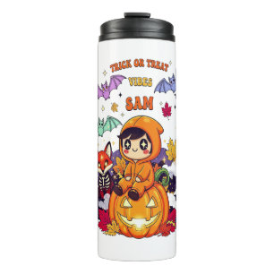 Süßes oder Saures Niedlicher Halloween Thermosbecher