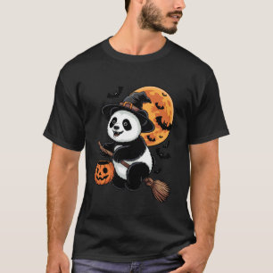 Süßes oder Saures Panda Hexe Halloween Kürbis Süßi T-Shirt