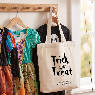Süßes oder Saures personalisierte Halloween-Gesche Tragetasche