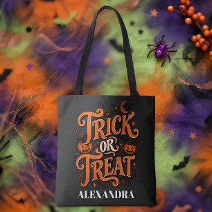 Süßes oder Saures Schwarz Orange Schrift Halloween