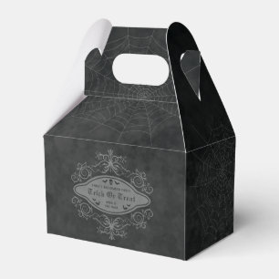 Süßes oder Saures Spinnennetz Dunkles Gothic Hallo Geschenkschachtel