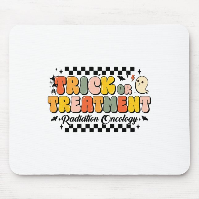 Süßes oder Saures Strahlen-Onkologie Halloween 1  Mousepad (Vorne)