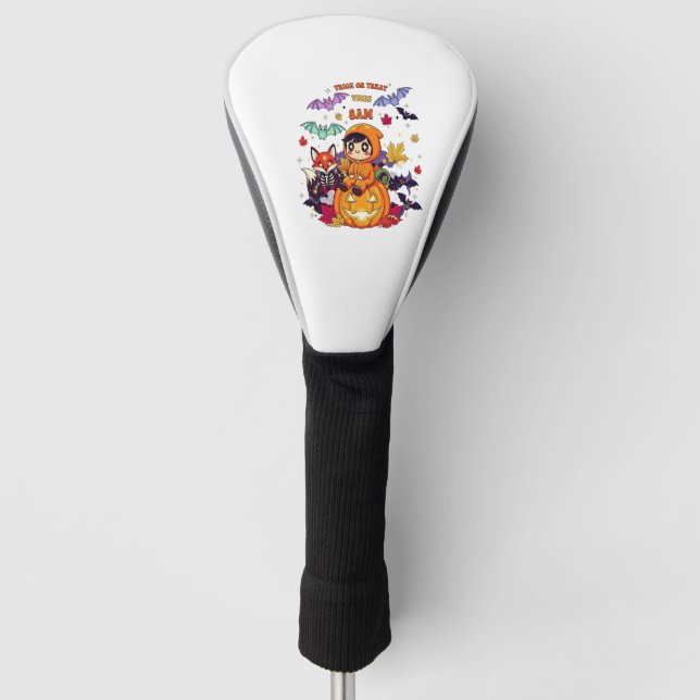 Süßes oder Saures Süß Halloween Golf Headcover (Vorderseite)