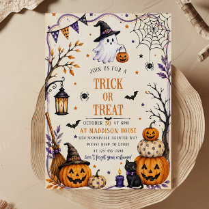 SÜßES ODER SAURES SÜßE HALLOWEEN-Party Einladung