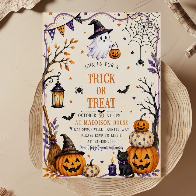 SÜßES ODER SAURES SÜßE HALLOWEEN-Party Einladung (Von Creator hochgeladen)