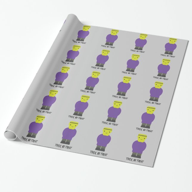 Süßes oder Saures - Süßer Frankenstein Geschenkpapier (Ungerollt)