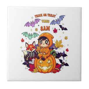 Süßes oder Saures Süßer Halloween Fliese