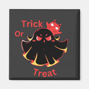 Süßes oder Saures: Süßer Halloween-Geist und schwa Magnet