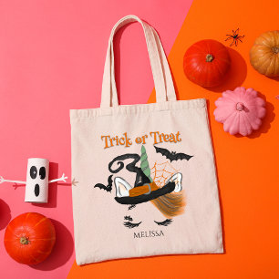 Süßes oder Saures Süßes Einhorn Hexe Halloween Tragetasche